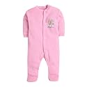 EIO 100% Cotton Rompers/Sleep Suits/Jumpsuit/Night Suits for Baby Boys &amp; Girls, Infants, New Born Combo Pack Pink