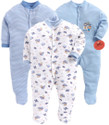 EIO Romper For Baby Boys & Baby Girls Striped, Solid, Printed Pure Cotton