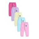 EIO Girl's Ankle Fit Mid Rise Cotton All Over Print Pajama Pants Bottom Combo Packs