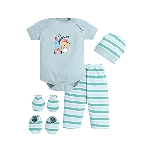 EIO Newborn Baby Cotton Romper Set -
