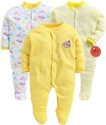 EIO Romper For Baby Boys & Baby Girls Striped, Solid, Printed Pure Cotton