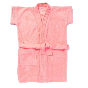 eio soft baby boys girls dressing gown bath robe pink 2-3 years