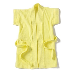 eio soft baby boys girls dressing gown bath robe yellow 3-4 years