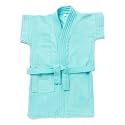EIO® Soft Baby Boys Girls Dressing Gown Bath Robe (Blue, 4-5 years)