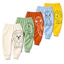 EIO Unisex Cotton Pajama Pants for Boys &amp; Girls Combo Pack | Kids &amp; Baby Soft Sleepwear Pyjamas Combo Pack | Toddler Breathable Nightwear Bottoms