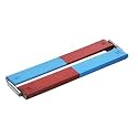 EISCO 2PK Bar Magnets, 6 Inch - N/S - Includes Keepers - Chrome Steel
