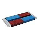EISCO Bar Magnets, Set of 2 - Red & Blue, North/South Poles - Chrome Steel - Includes Keepers - Perfect for Physics Classrooms & Magnetism Experiments