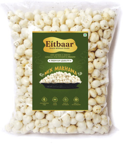 eitbaar premium mix makhana natural lotus seeds foxnuts sourced from mithila makhana 250 g