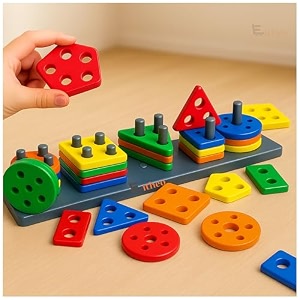 eitheo geometric angle blocks for kids  26 pcs montessori sorting amp stacking educational toy  colorful shape sorter puzzle for toddlers 1-3 years  learning activity toy for boys amp girls