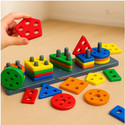 EITHEO Shape Sorter toys Geometric Angle Blocks Montessori Educational Toy