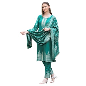 ejs women39s unstitched woollen weaving salwar suit dress material with weaved shawl dupatta
