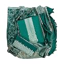 EJS Women's Unstitched Woollen Weaving Salwar Suit Dress Material With Weaved Shawl (Dupatta)
