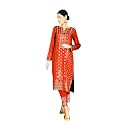 EJS Women's Unstitched Woollen Weaving Salwar Suit Dress Material With Weaved Shawl (Dupatta)