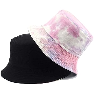tie n dye men39s amp women39s cotton bucket hat bucket hat latest bucket cap fisher cap round cap small brim cotton cap for unisex teenagers girls wide brim floppy summer pink - blue pack of 1