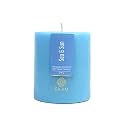 EKAM Sea &amp; Sun Pillar Soy Wax Scented Candle, 218 Grams, 30 Hours Burn Time, Long Lasting Premium Candles, Ideal for Home Decor, Gifting &amp; Aromatherapy