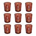 EKAM Chocolate Peppermint Votive Soy Wax Scented Candle, 40 Grams, 10 Hours Burn Time| Long Lasting Premium Candles | Ideal for Home Decor | Gifting &amp; Aromatherapy (Pack of 9)