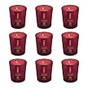 EKAM Cranberry Votive Soy Wax Scented Candle, 40 Grams, 10 Hours Burn Time| Long Lasting Premium Candles | Ideal for Home Decor | Gifting &amp; Aromatherapy (Pack of 9)