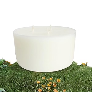 ekam herb garden scented 3 wick refill candle ideal for home decor amp gifting lead-free wick smokeless sootless 35 hours burn time256 g