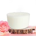EKAM Rose Scented 3 Wick Refill Candle| Ideal for Home Decor &amp; Gifting| Lead-Free Wick| Smokeless| Sootless| 35 Hours Burn time|256 g