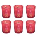 EKAM Rose Votive Soy Wax Scented Candle, 40 Grams, 10 Hours Burn Time| Long Lasting Premium Candles | Ideal for Home Decor | Gifting &amp; Aromatherapy (Pack of 6)