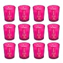 EKAM Sweet Pea Votive Soy Wax Scented Candle, 40 Grams, 10 Hours Burn Time| Long Lasting Premium Candles | Ideal for Home Decor | Gifting &amp; Aromatherapy (Pack of 12)