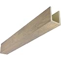 Ekena Millwork 7 1/2"W x 9 1/2"H x 192"L 3-Sided (U-Beam) MENA HeritageTimber Faux Wood Ceiling Beam, Sandstone