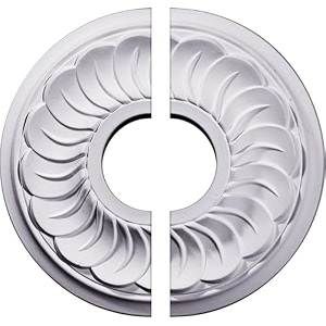 ekena millwork cm11bl2 11 3434od x 3 5834id x 134p blackthorne ceiling medallion fits canopies up to 4-7834 2 piece