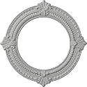Ekena Millwork CM13BNFRF 13-1/8" x 8" x 5/8" Benson Ceiling Medallion, Frost