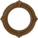 Ekena Millwork CM13BNSTF 13 1/8"OD X 8"ID X 5/8"P Benson Ceiling Medallion Fits Canopies Up to 8", Smokey Topaz