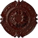 Ekena Millwork CM17SOBMFDecorative Ceiling Medallions Modeled After Original Historical Patterns & Designs, Brushed Mahogany