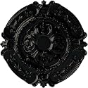 Ekena Millwork CM17SOBPSDecorative Ceiling Medallions Modeled After Original Historical Patterns & Designs, Black Pearl