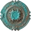 Ekena Millwork CM17SOCGS - Southampton - Ceiling Medallion, Copper Green Patina