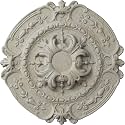 Ekena Millwork CM17SOPCCDecorative Ceiling Medallions Modeled After Original Historical Patterns & Designs, Pot of Cream Crackle