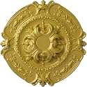 Ekena Millwork CM17SORGSDecorative Ceiling Medallions Modeled After Original Historical Patterns &amp; Designs, Rich Gold