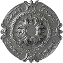 Ekena Millwork CM17SOSLSDecorative Ceiling Medallions Modeled After Original Historical Patterns &amp; Designs, Silver