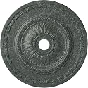 Ekena Millwork CM29SFAGC 29 1/2"OD X 3 5/8"ID X 1 5/8"P Sunflower Ceiling Medallion Fits Canopies Up to 5 5/8", Athenian Green Crackle
