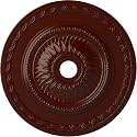 Ekena Millwork CM29SFBMF 29-1/2" x 3-5/8" x 1-5/8" Sunflower Ceiling Medallion, Brushed Mahogany