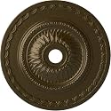Ekena Millwork CM29SFBRS 29 1/2"OD X 3 5/8"ID X 1 5/8"P Sunflower Ceiling Medallion Fits Canopies Up to 5 5/8", Brass