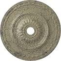 Ekena Millwork CM29SFCSC 29-1/2" x 3-5/8" x 1-5/8" Sunflower Ceiling Medallion, Castle Stone Crackle
