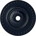 Ekena Millwork CM29SFMDF - 29 1/2"OD x 3 5/8"ID x 1 5/8"P Sunflower Ceiling Medallion (Fits Canopies up to 5 5/8") - Ceiling Medallion, Midnight Dream