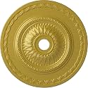Ekena Millwork CM29SFRGS Sunflower Ceiling Medallion, Rich Gold, 29 1/2"OD x 3 5/8"ID x 1 5/8"P