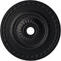 Ekena Millwork CM29SFSGS 29 1/2"OD X 3 5/8"ID X 1 5/8"P Sunflower Ceiling Medallion Fits Canopies Up to 5 5/8", Steel Gray