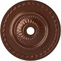 Ekena Millwork Sunflower Ceiling Medallion, Copper Penny