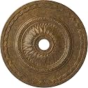 Ekena Millwork Sunflower Ceiling Medallion, Rubbed Bronze