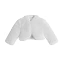 ekidsbridal Faux Fur Cape Princess Flower Girl Jacket Cozy Cover-Up Coat