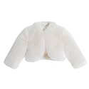 ekidsbridal Faux Fur Cape Princess Flower Girl Jacket Cozy Cover-Up Coat