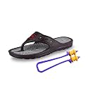 EKIN Acupressure Slipper with Magnetic Power Flip Flops Acupressure Sole Feet Massager Slippers for Men Women Children Chappal Blood Circulation Body Massager Brown Size 5