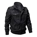 EKLENTSON Men's Military Flight Jackets Cotton Multi Pocket Workwear