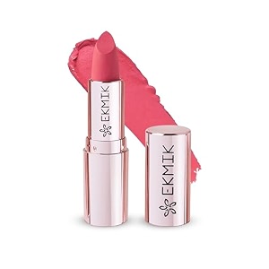 comfy lips creme matte long lasting lipstick lightweight  hydrates amp nourishes  long lasting stay - 4gm pink pout