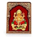 Eknoor Wooden Velvet Ganesh Ji for Home and Car Dashboard